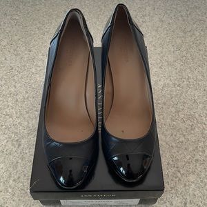 Ann Taylor Luna Quilted Block Heel Pump